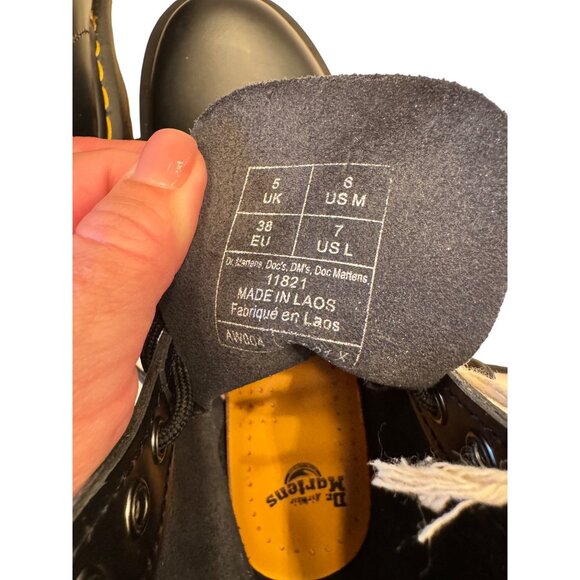 Dr. Martens Air Wair 1460 Size 7 EU 38 Black Lace Up NWOB - Picture 4 of 14